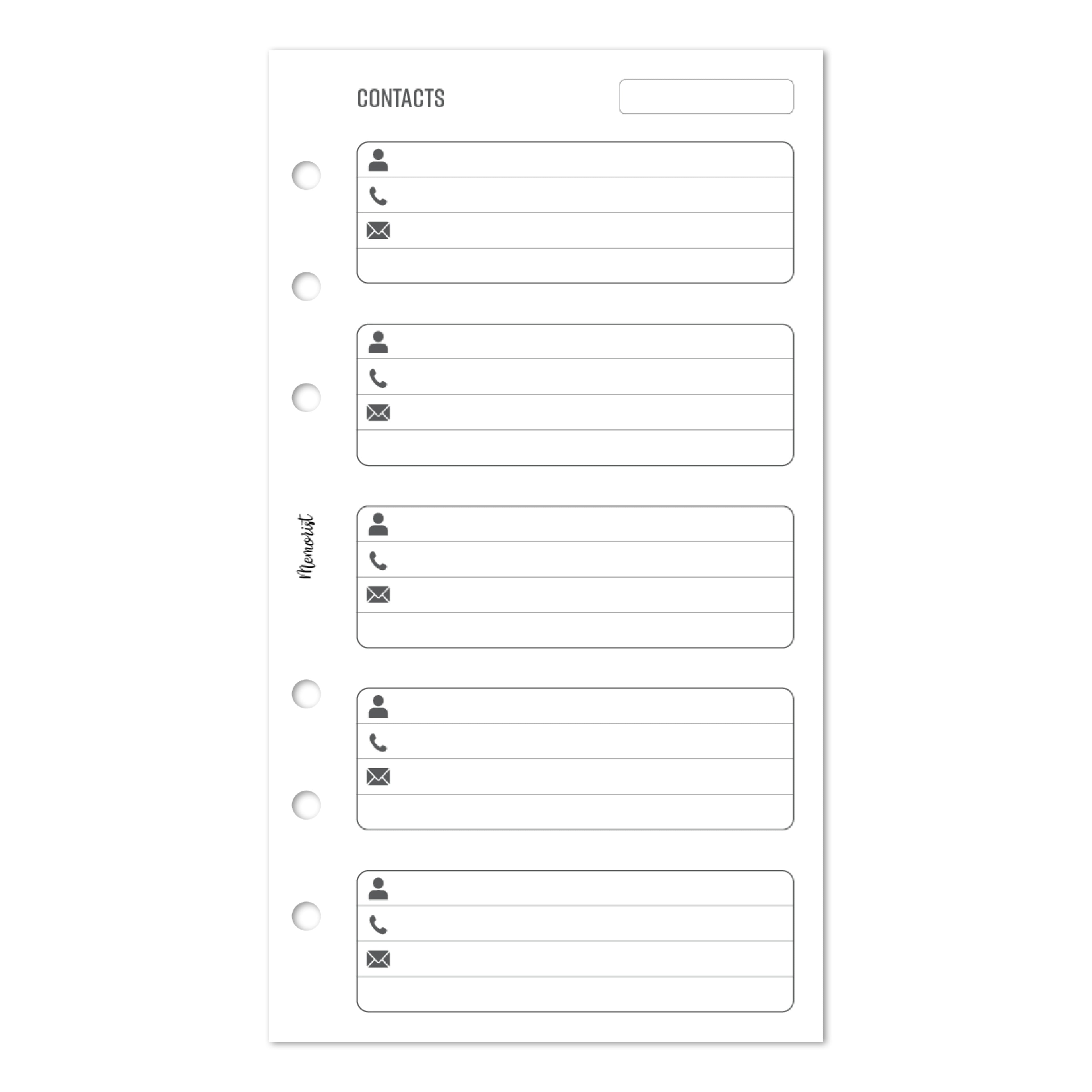 Contancts (Personal Size)