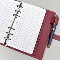 Premium Refill Expense List (Personal Size)