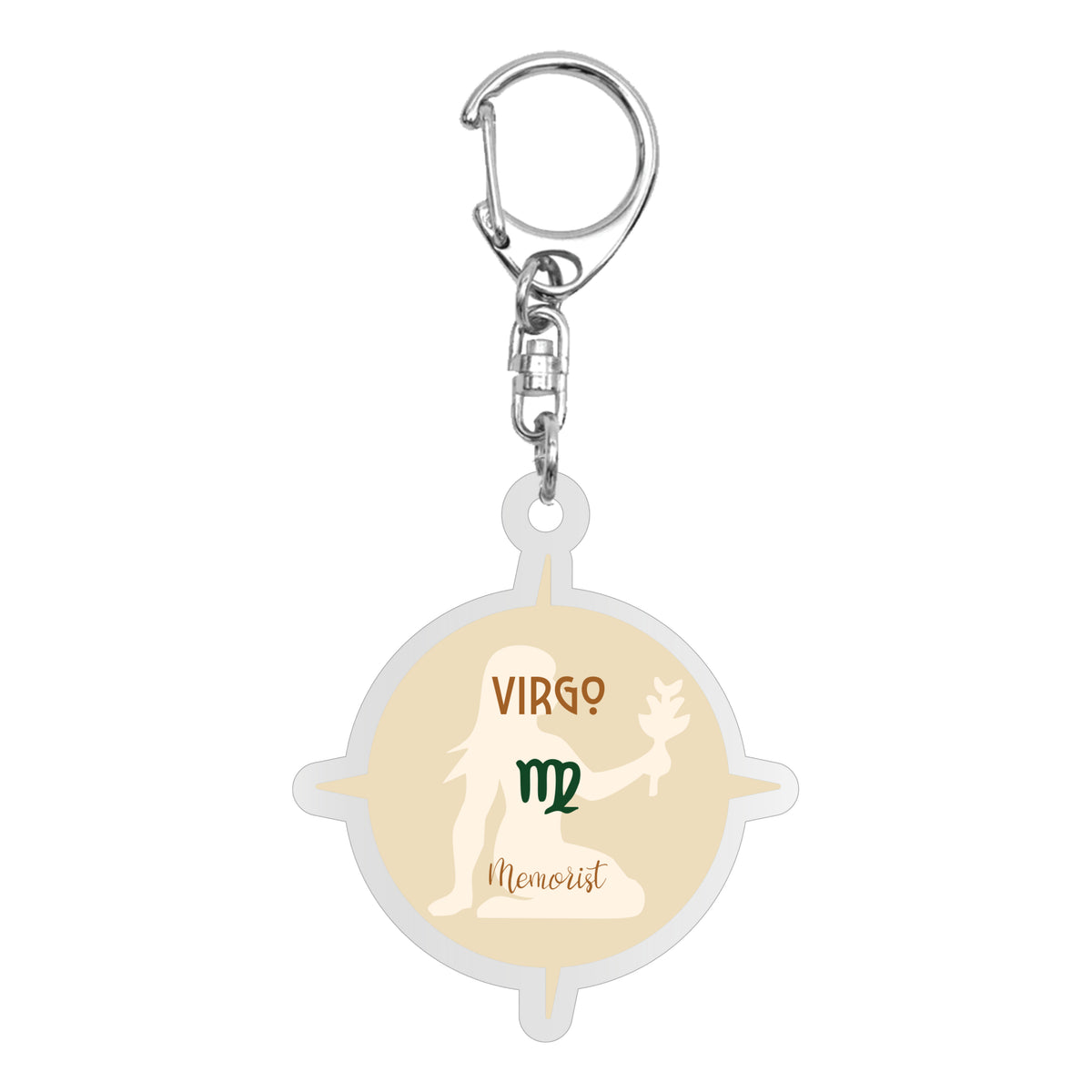 Logo Zodiac Acrylic Keychain: Virgo