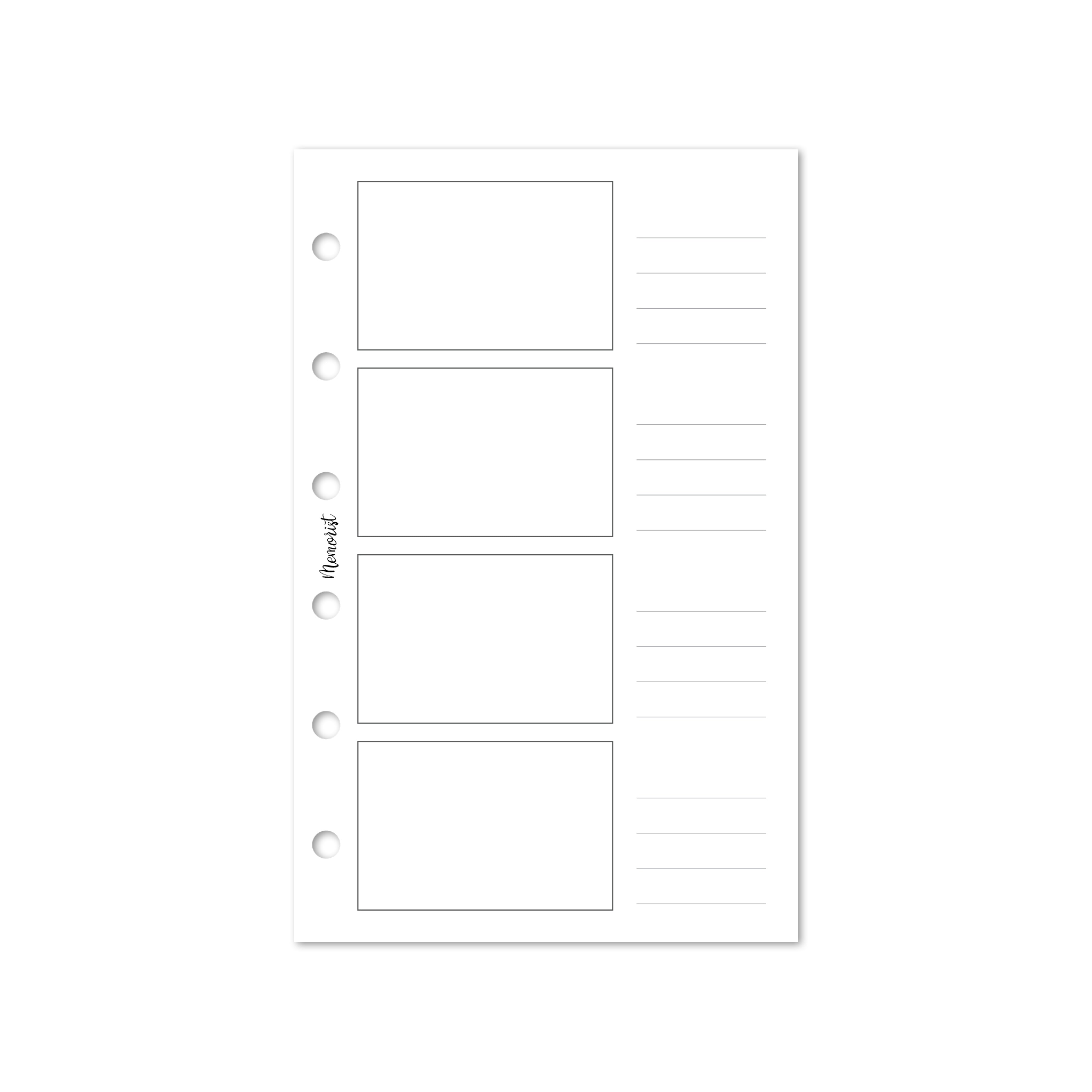 3mm Grid Memo 001 (M5 Size) – Memorist｜メモリスト