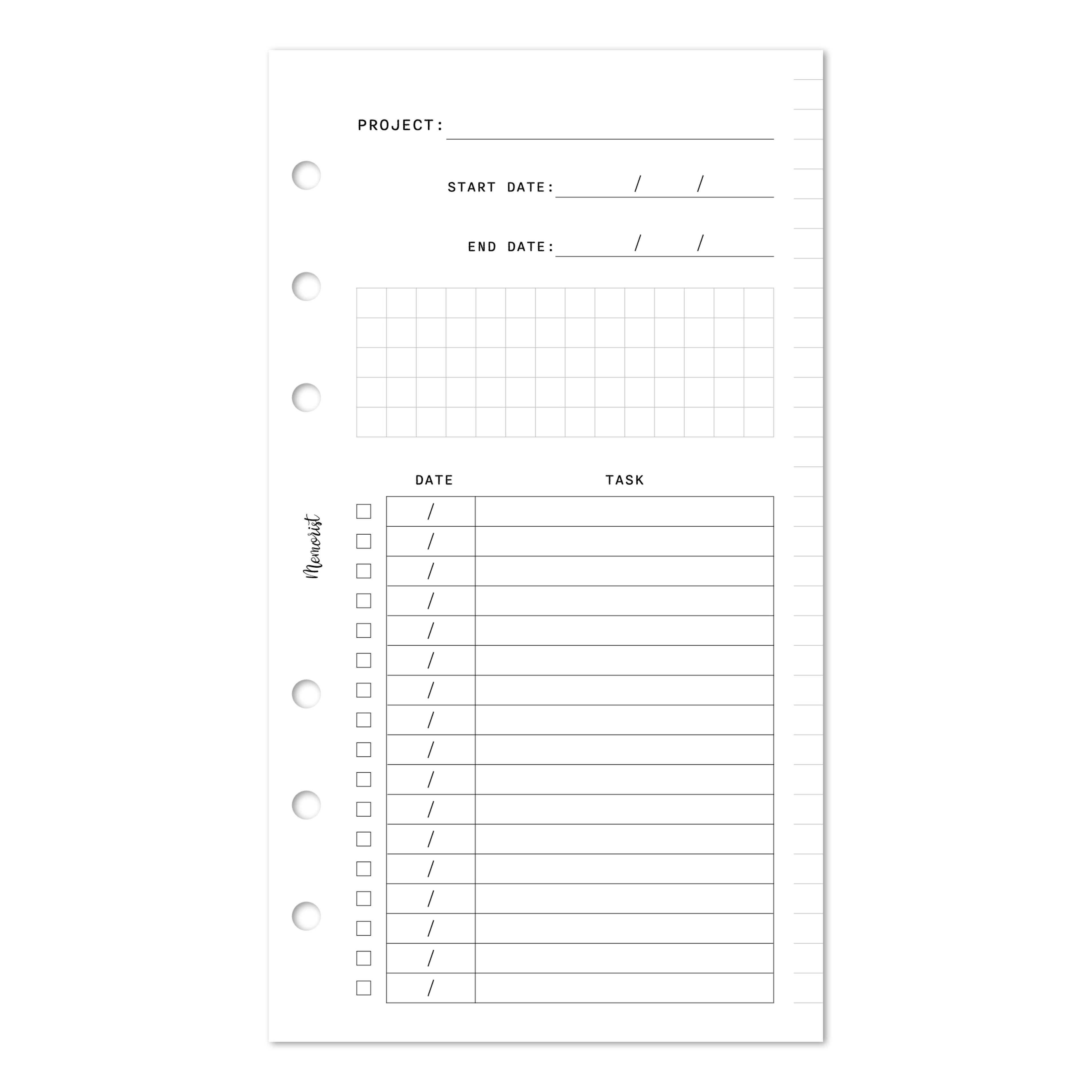 Project Planner  (Personal Size)