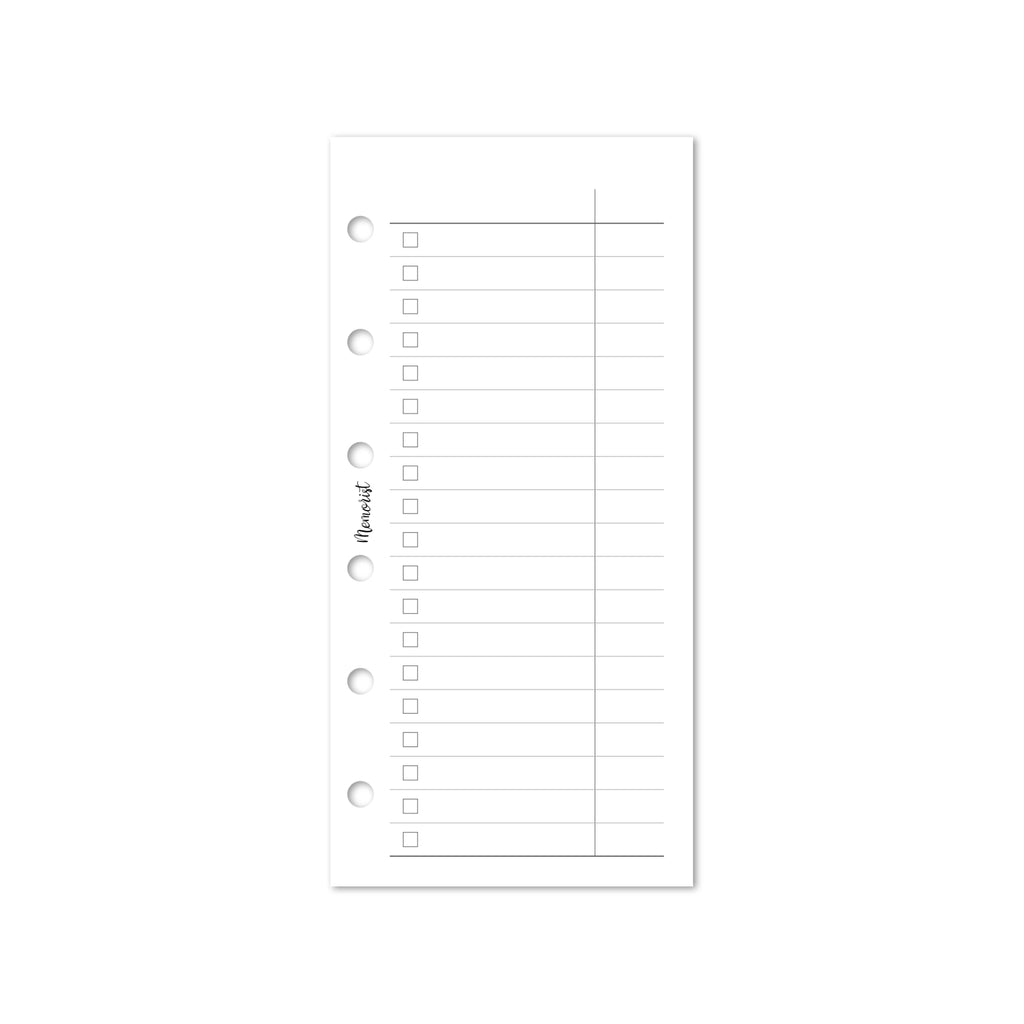 Check List (Pocket Narrow Size)