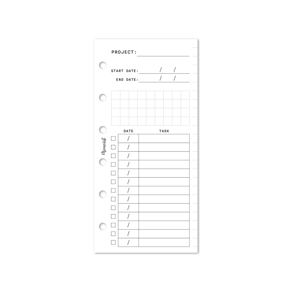 Project Planner  (Pocket Narrow Size)