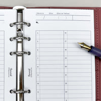 Premium Refill Daily Schedule (Personal Size)