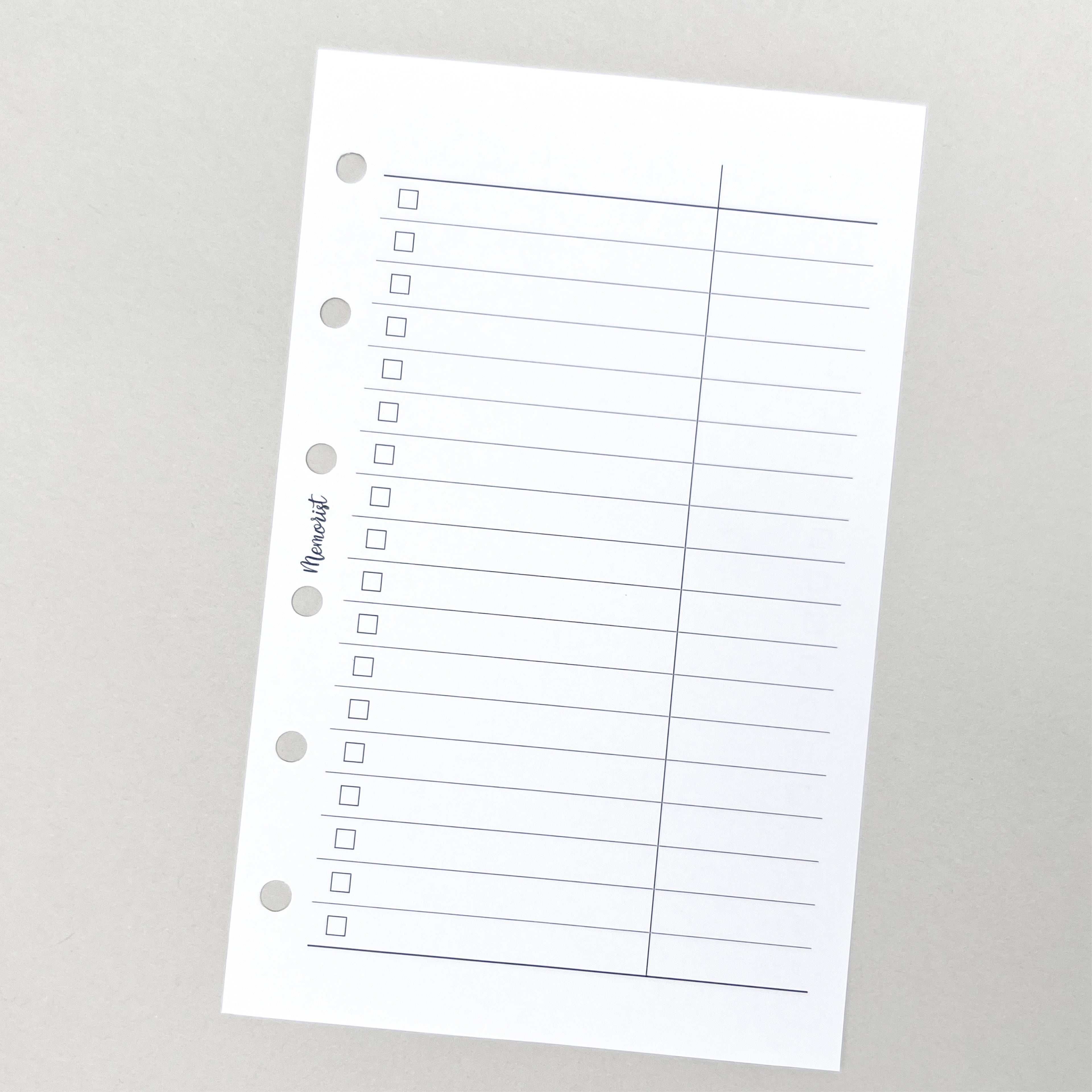 Check List (Pocket Size)