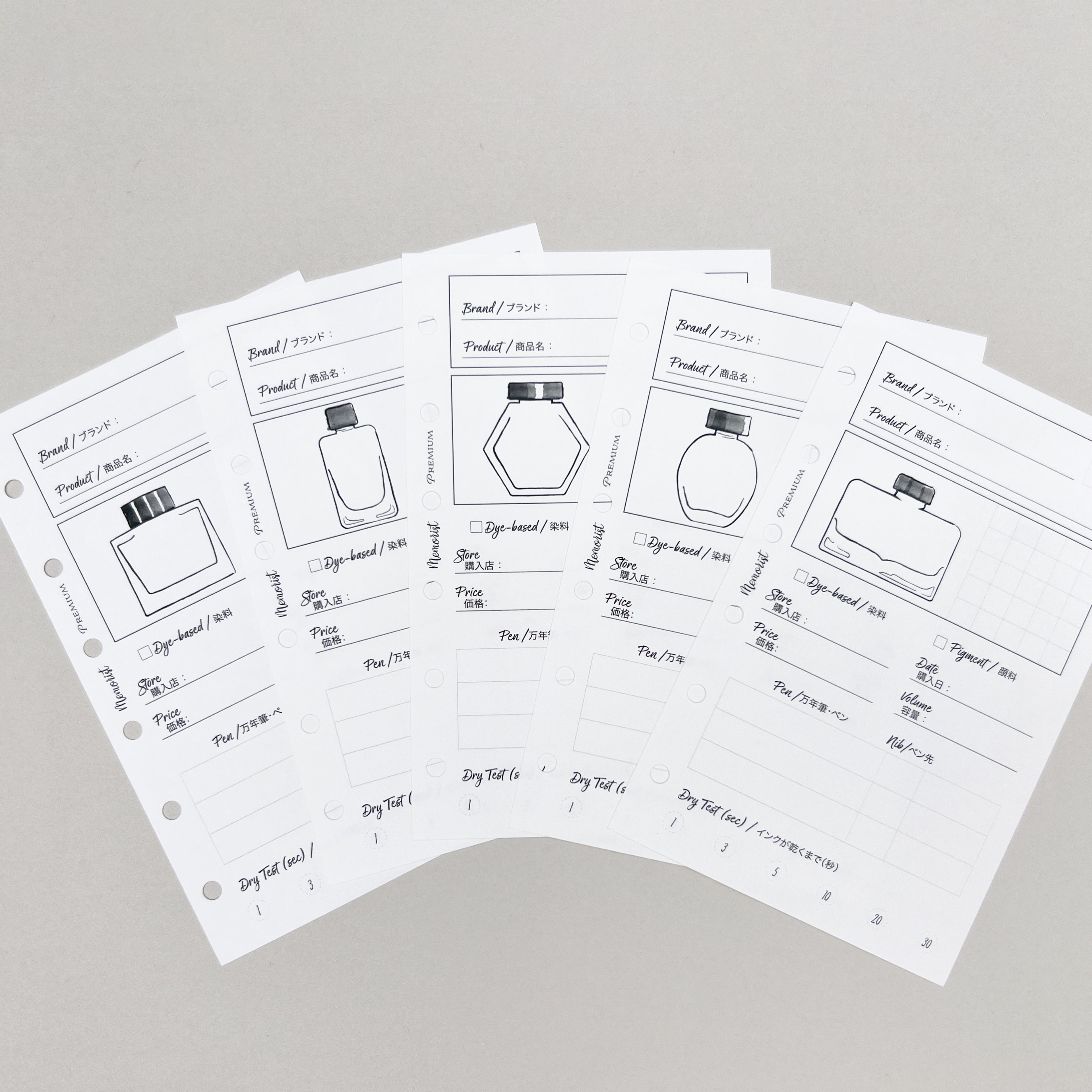 Premium Refill Ink Collection (Pocket Size)