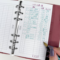 Premium Refill Expense List (Personal Size)