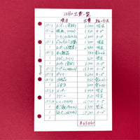 Premium Refill Expense List (Pocket Size)