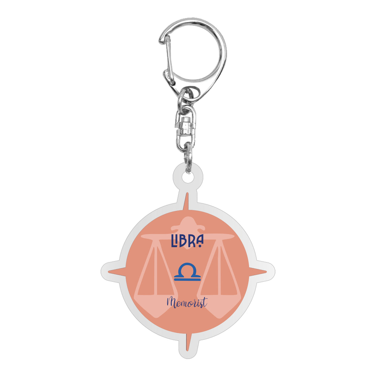 Logo Zodiac Acrylic Keychain: Libra