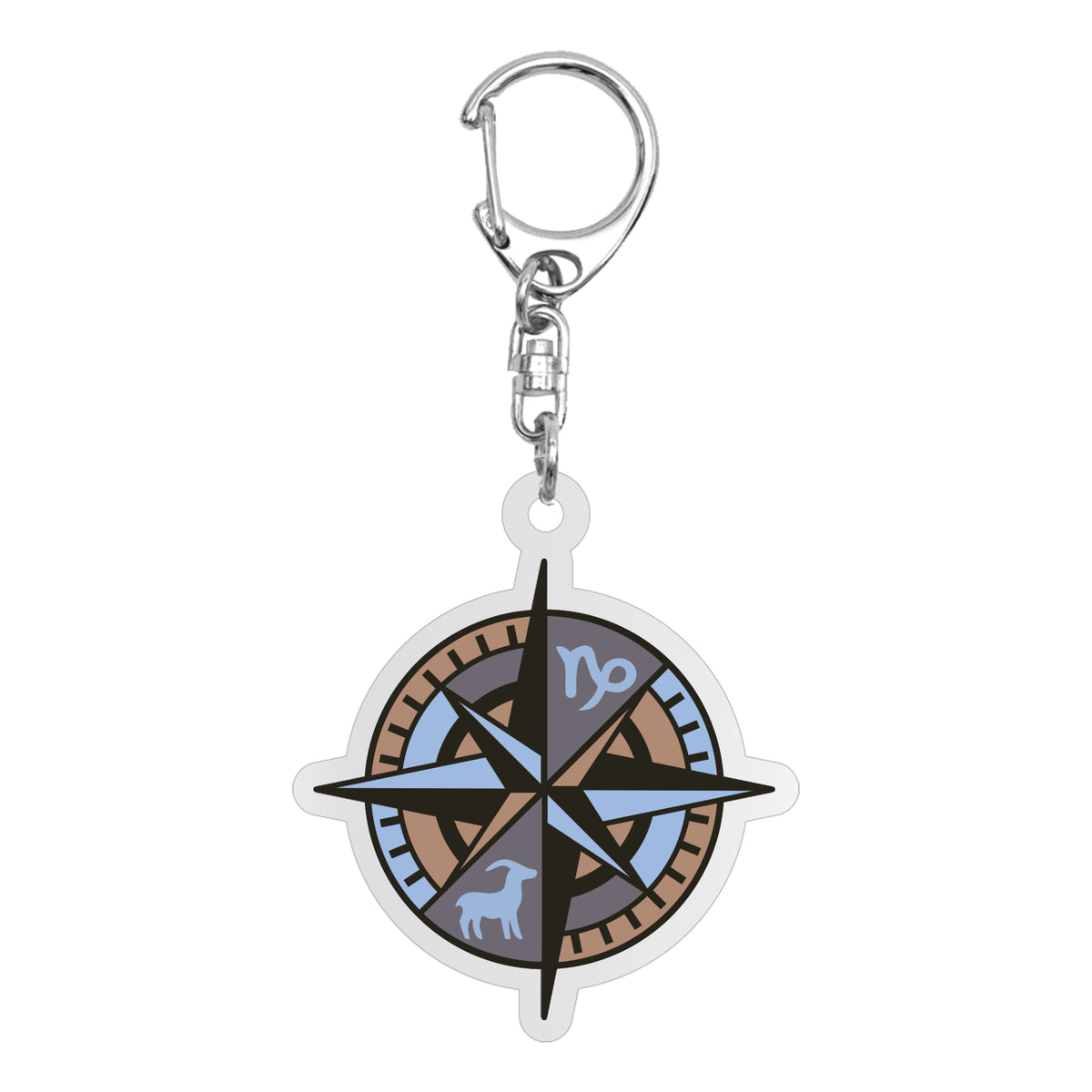 Logo Zodiac Acrylic Keychain: Capricorn