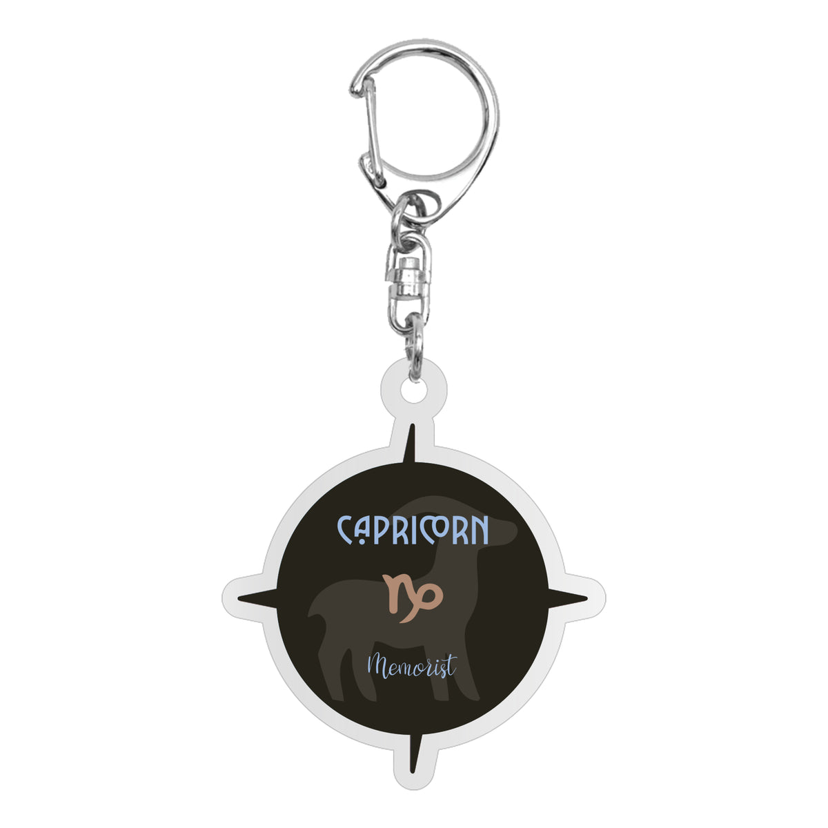 Logo Zodiac Acrylic Keychain: Capricorn