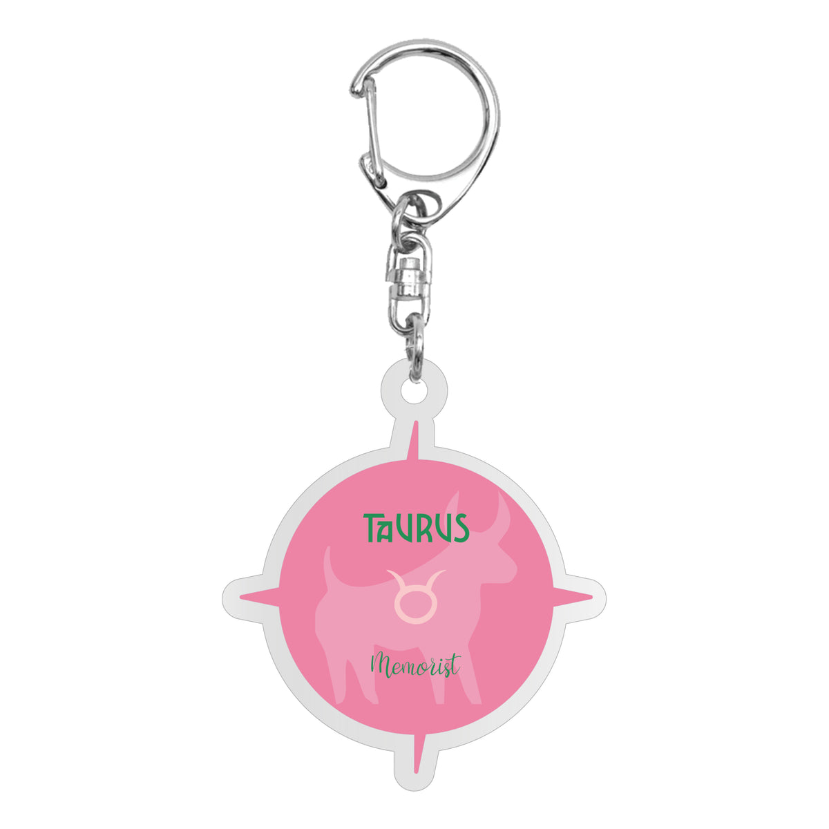 Logo Zodiac Acrylic Keychain: Taurus
