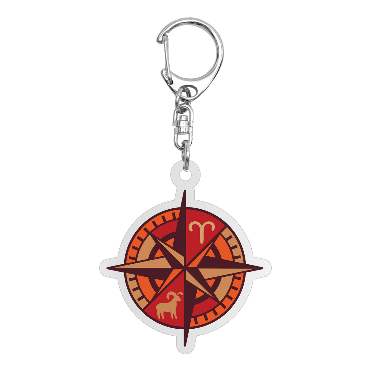Logo Zodiac Acrylic Keychain: Aries