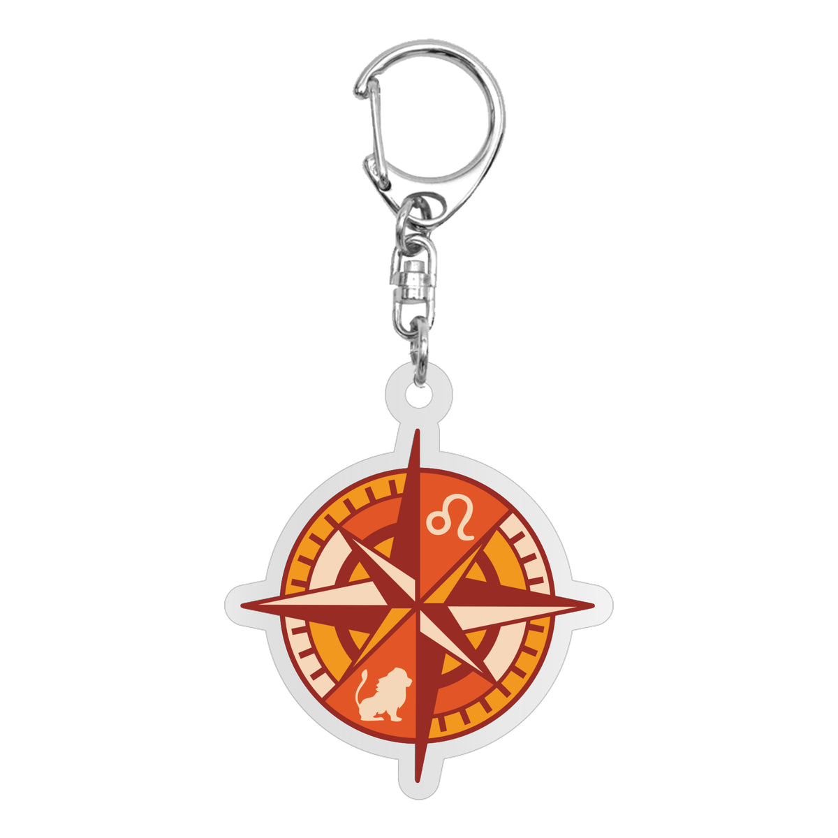 Logo Zodiac Acrylic Keychain: Leo