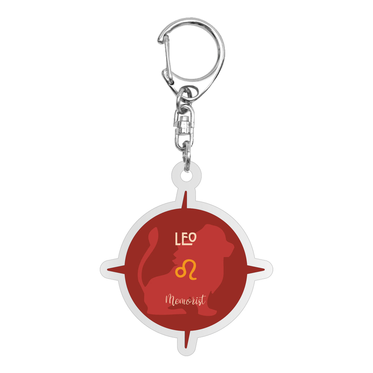 Logo Zodiac Acrylic Keychain: Leo