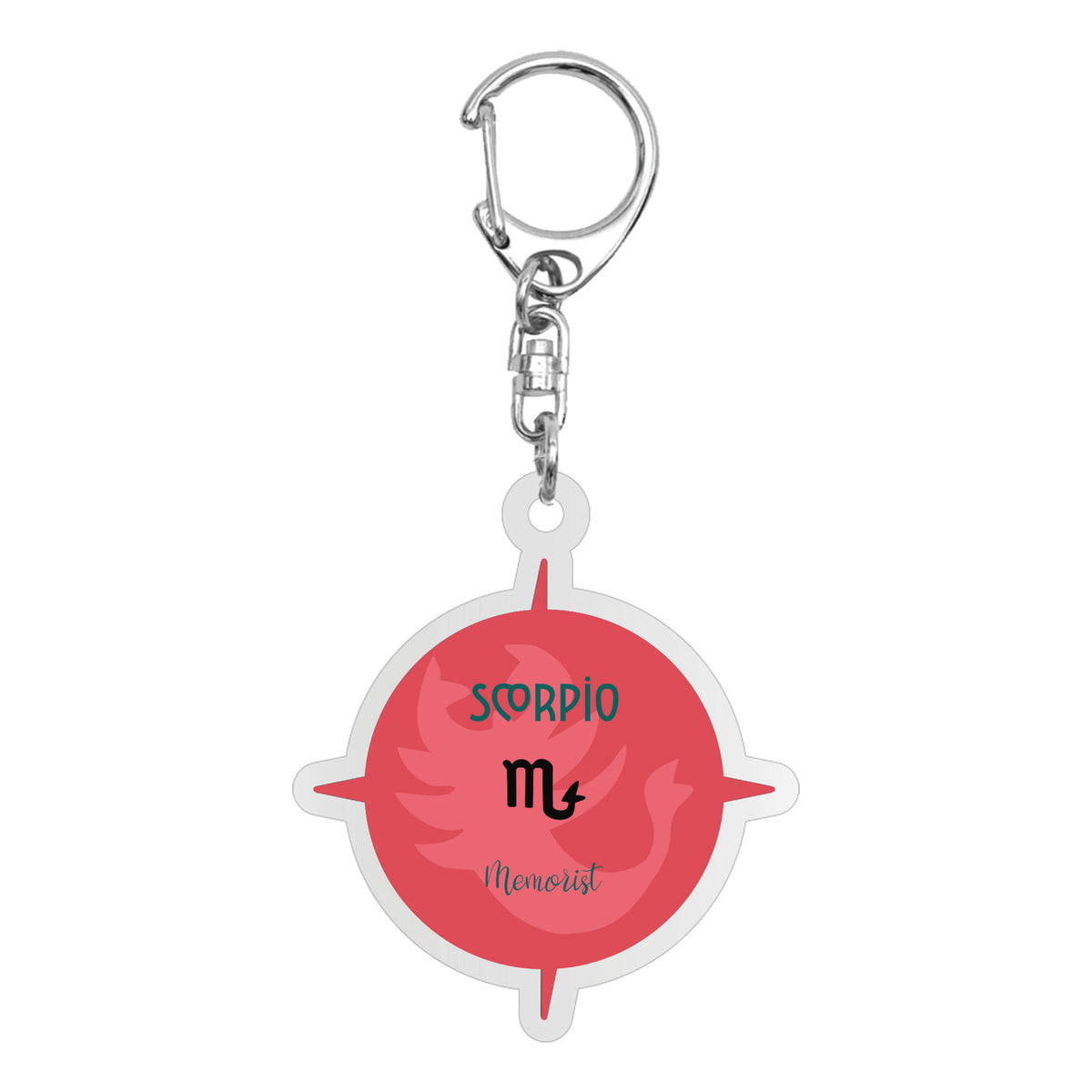 Logo Zodiac Acrylic Keychain: Scorpio