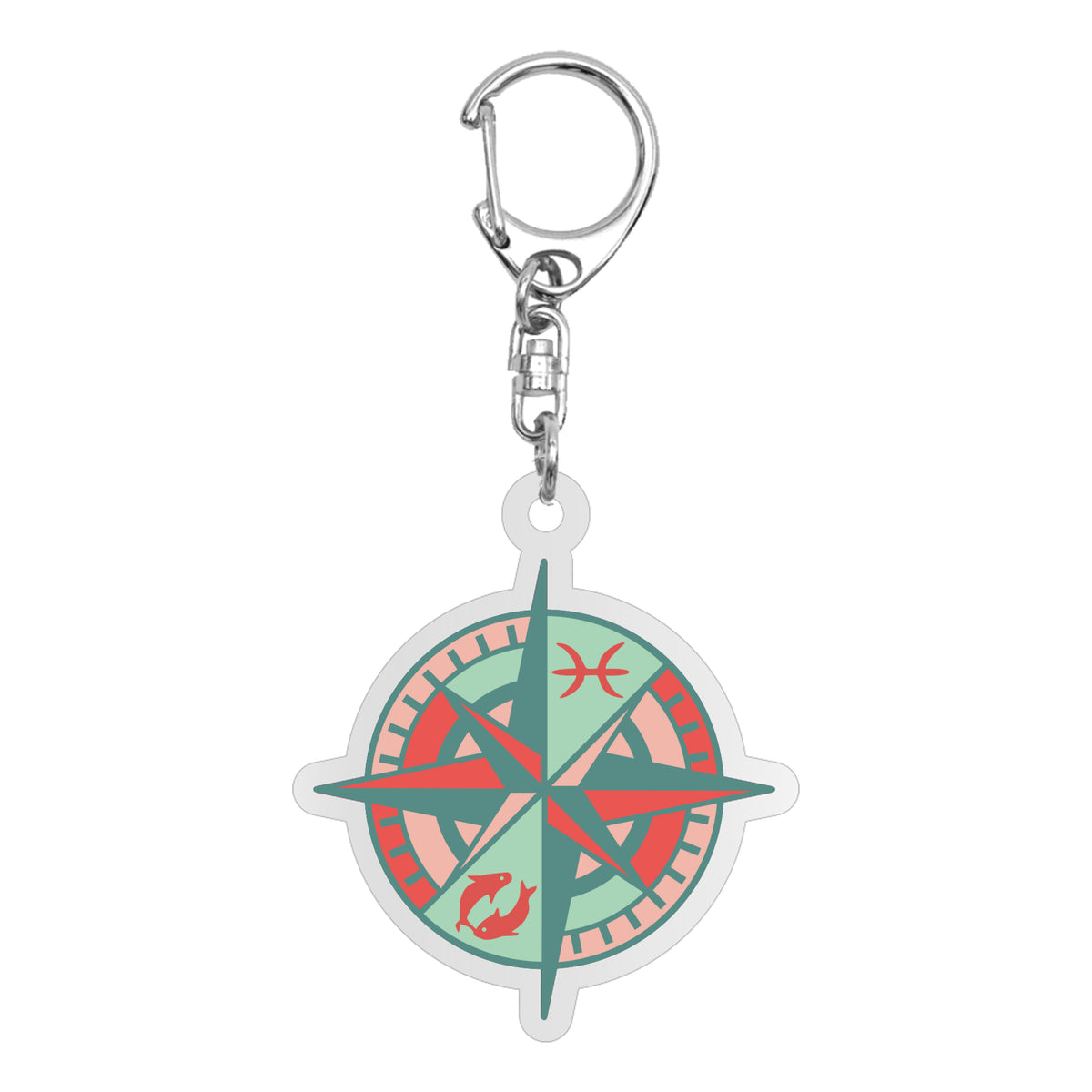 Logo Zodiac Acrylic Keychain: Pisces
