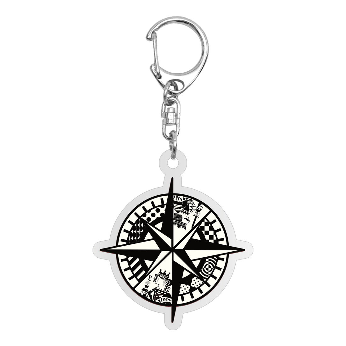 Limited Logo Acrylic Keychain: NEO Monochrome