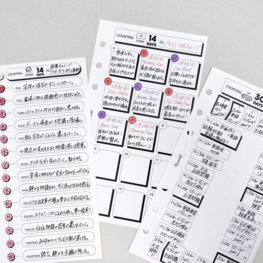 カウントアップダウンリフィル（バイブルサイズ リフィル）