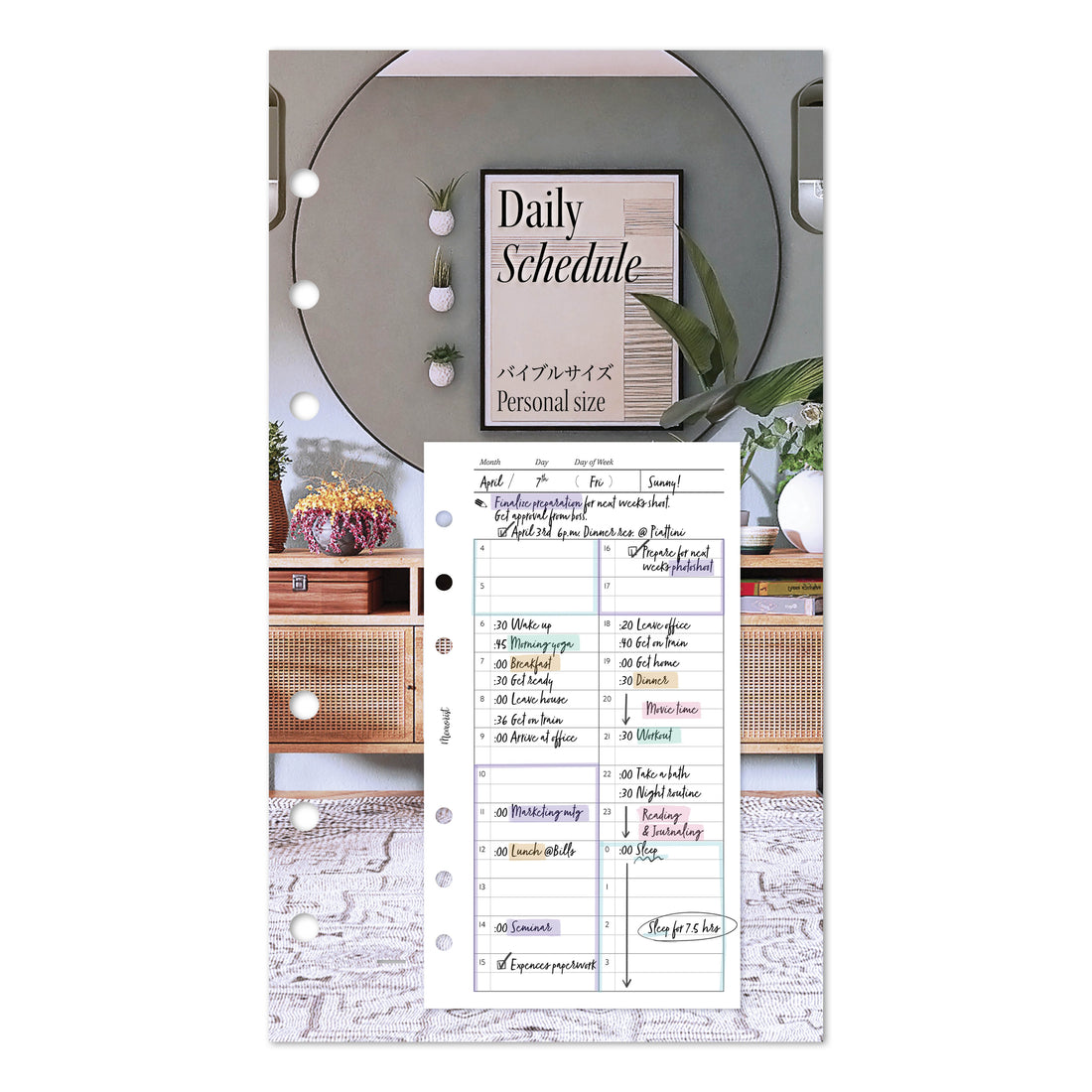 Daily Schedule Refill (Personal Size Refill)