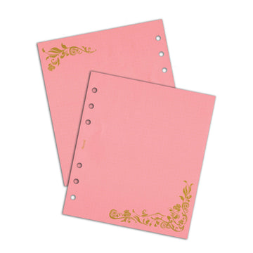 Dotted-Grid Color Refill【Peach Pink x Floral】(HBxWA5 Size)