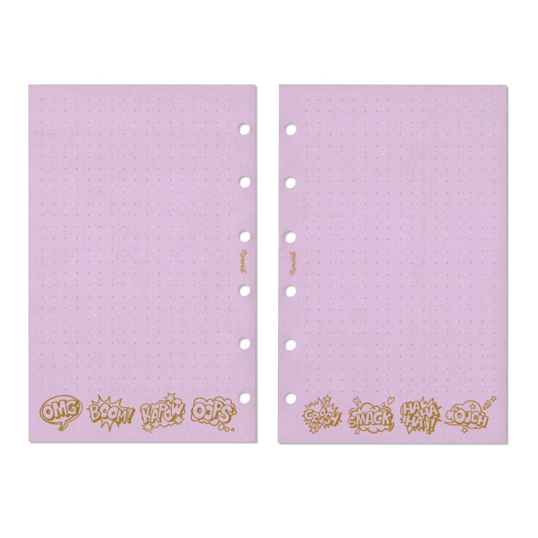 Dotted-Grid Color【Lavender x Comic】(Pocket Size Refill)