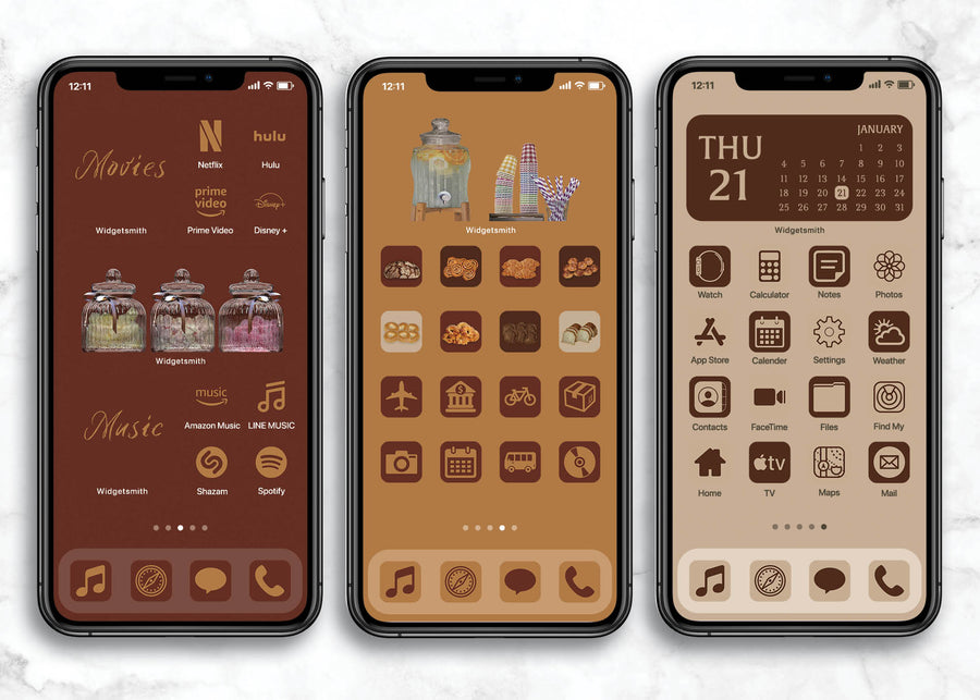 iOSアイコン メモリストデザイン 「ベーカリー・カフェ」