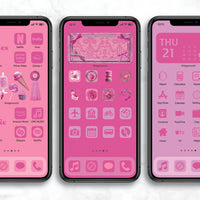 iOSアイコン メモリストデザイン 「ピンク・デコレーション」