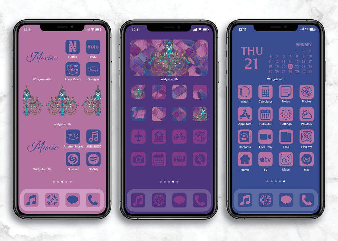 iOSアイコン メモリストデザイン 「ステンド・シャンデリア」