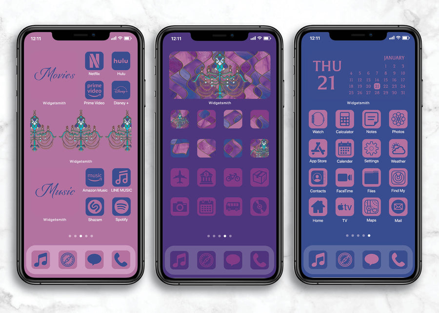 iOSアイコン メモリストデザイン 「ステンド・シャンデリア」
